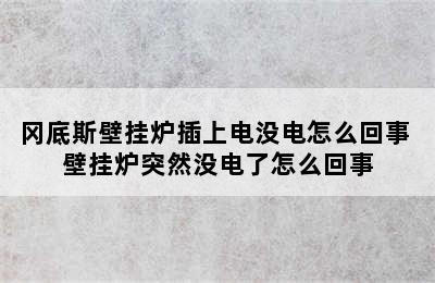 冈底斯壁挂炉插上电没电怎么回事 壁挂炉突然没电了怎么回事